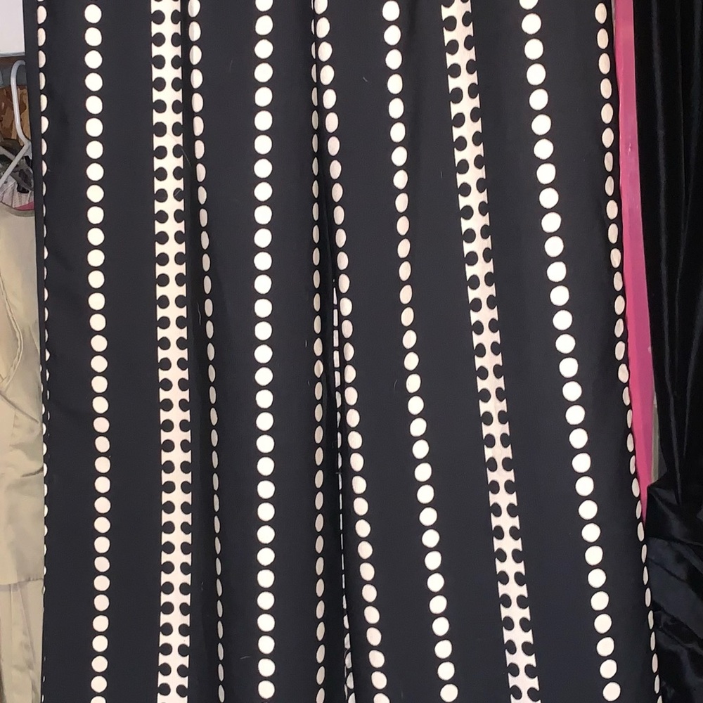 Polka Dot Black and White Women's Wide Leg Pants